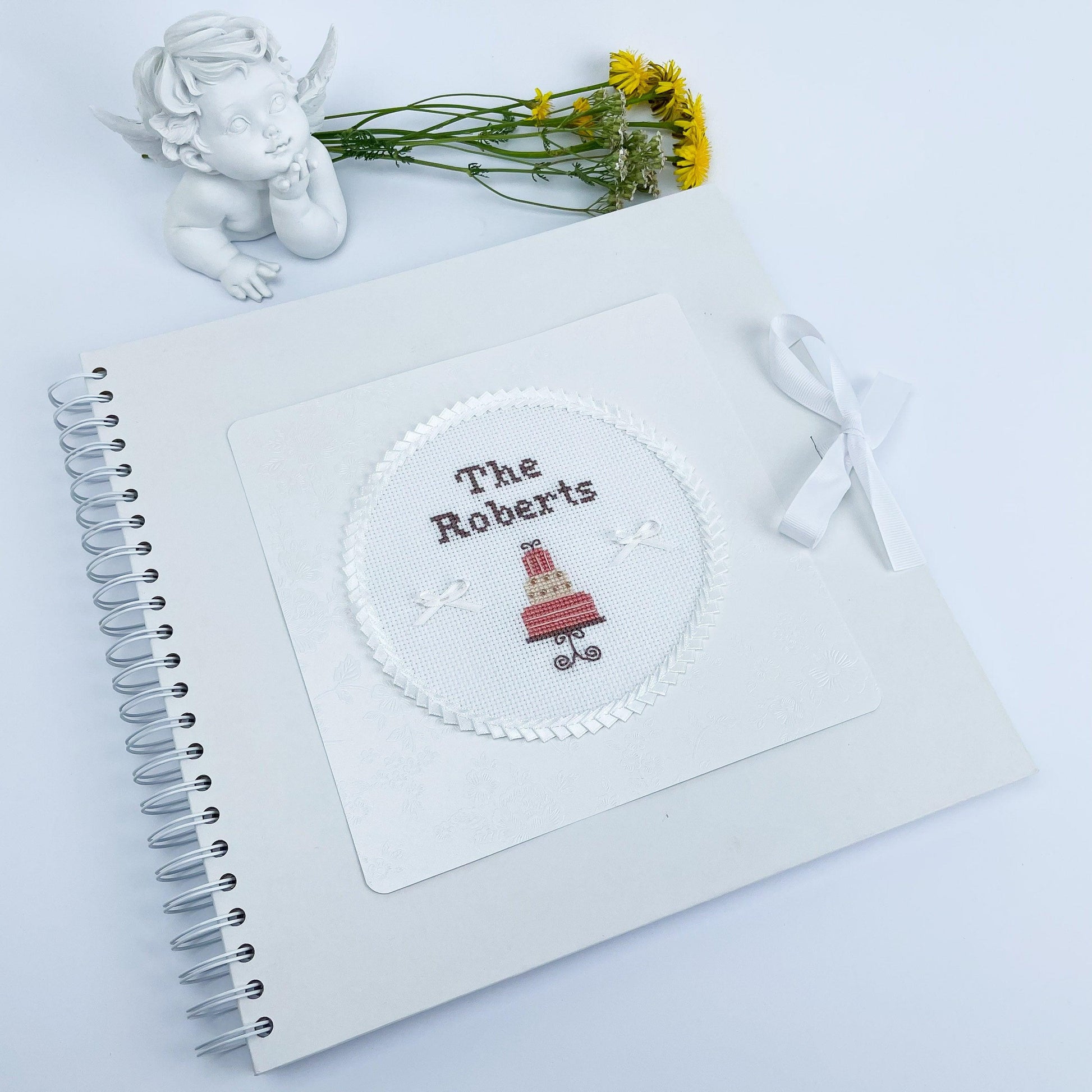 Didysis albumas | Balta/Perlo gėlės - klevo